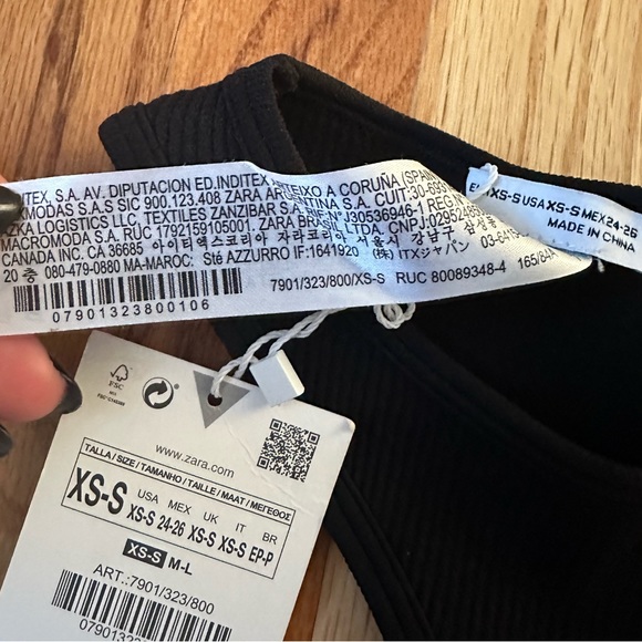 ZARA One Sleeve Seamless Mini Dress - Picture 8 of 10